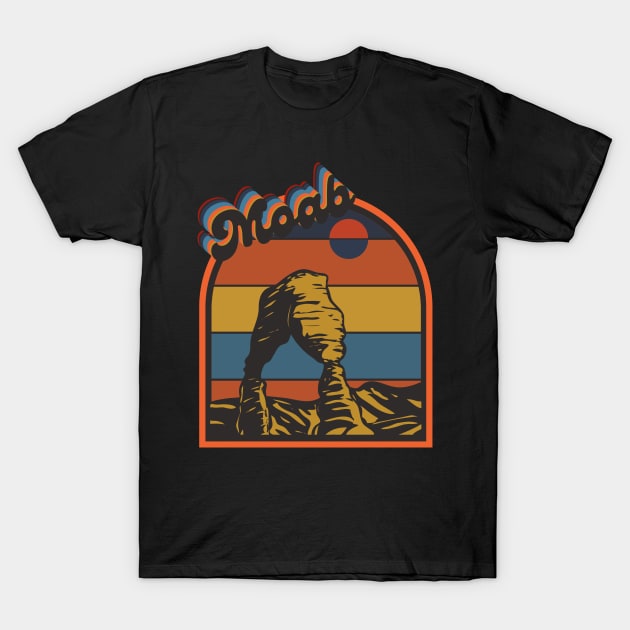 Retro Moab Utah T-Shirt by FullOnNostalgia